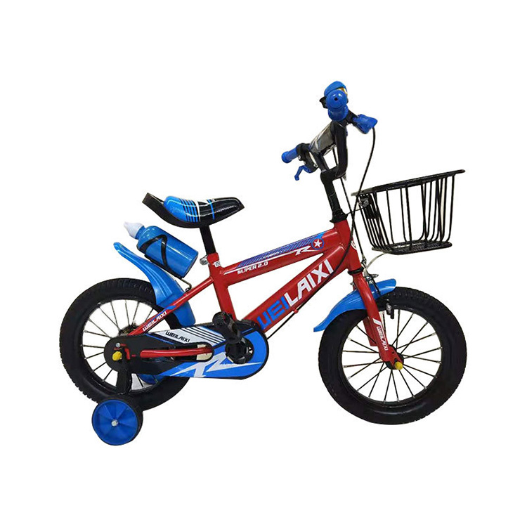 Stål barncyklar/ny modell 12 tums cykel för barn/oem 4 hjul barncykel för 3 till 5 år gammal baby